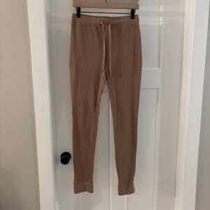 Goumi Women's Joggers Lounge Pants‎ Waffle Knit Drawstring Sweatpants size Large